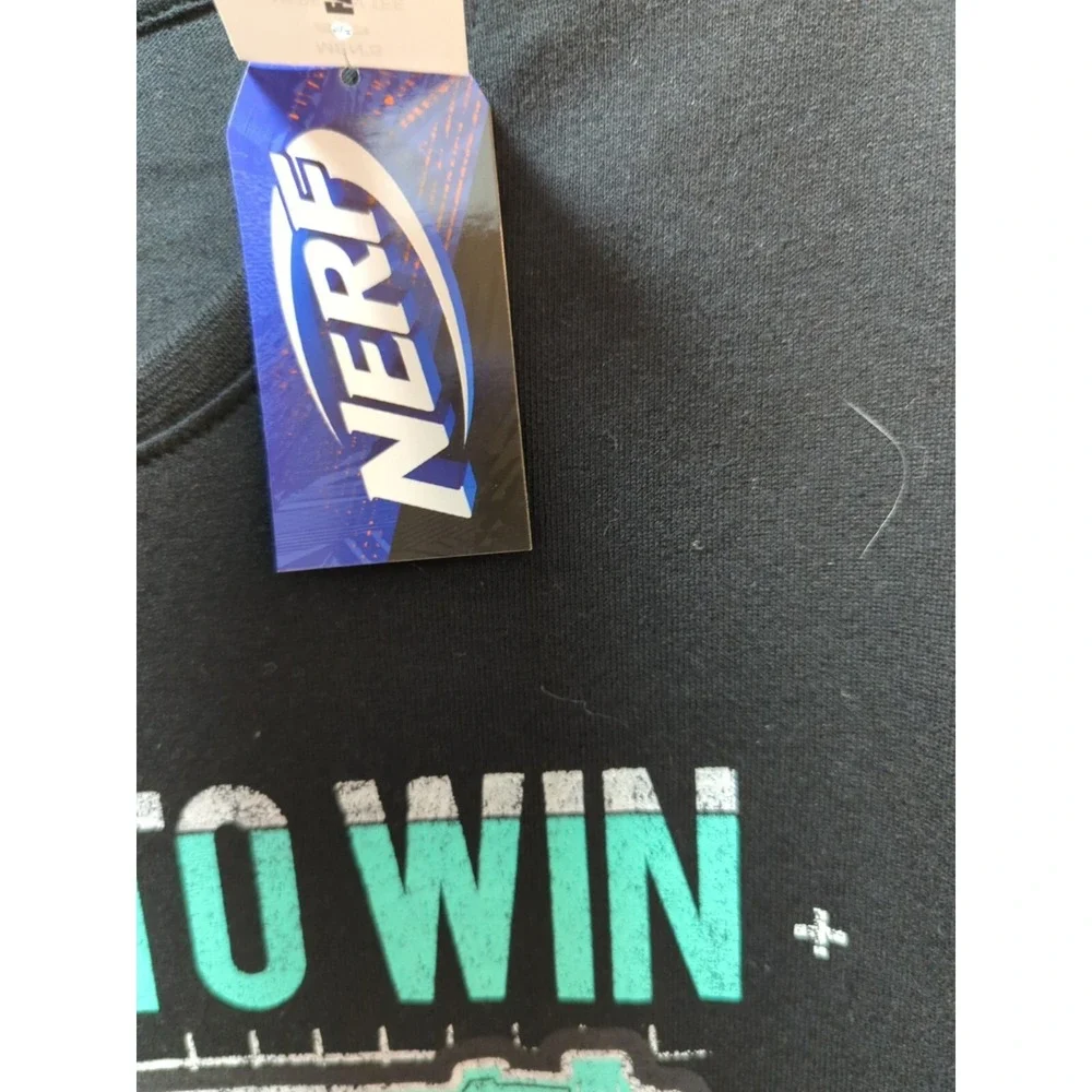 Nerf I came to Win Men's XL t-shirt black green‎ NWT Game on Always
